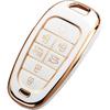 for Hyundai Key Fob Cover with Keychain, Premium TPU Key Case shell for 2024   Hyundai Sonata, Santa Fe, Nexo, Tucson Remote Smart Car Key Fob