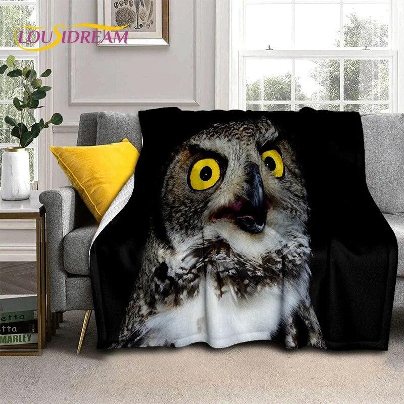 3D мультфильм милая сова серии HD одеяло, мягкое одеяло для дома, спальни, кровати, дивана, пикника, путешествия, офиса, чехол для отдыха, детское одеяло