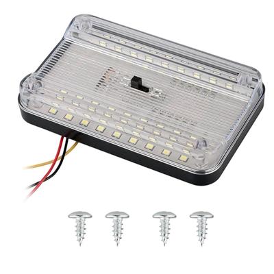 Фонари для автофургонов Внутреннее освещение 36SMD 12 В Светодиодное освещение с переключателем, яркий купольный светильник Внутреннее освещение для автомобилей, грузовиков, лодок