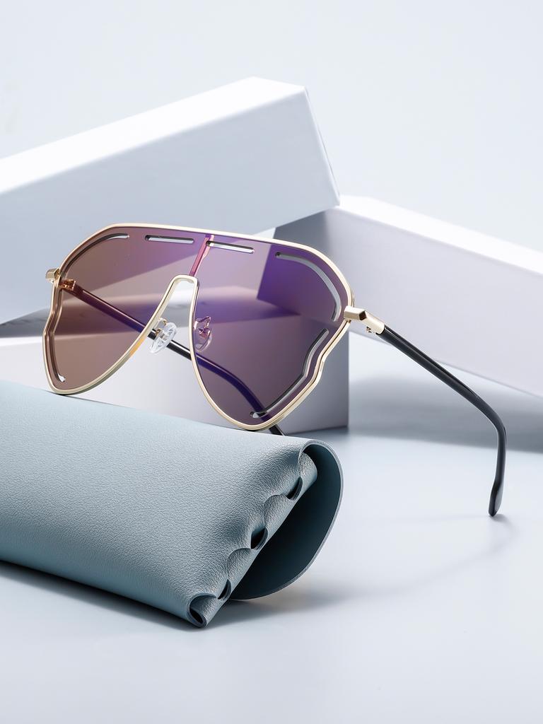 Цельные полые солнцезащитные очки Солнцезащитные очки Модные солнцезащитные очки для женщин