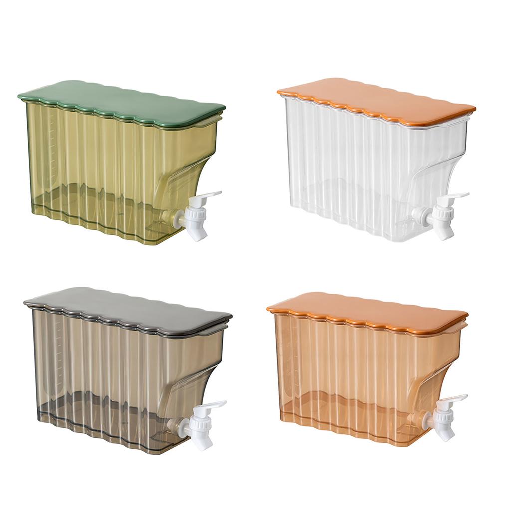 Beverage Liquid Drinks Container Fridges Drinks Dispensers with Tap & Lid Refrigerator Cold Beverage Dispensers Jugs