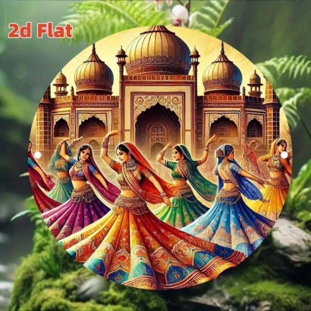 Steel Panel Mosaic Art Rustic Wall Decor Cultural Heritage Pattern Home Design