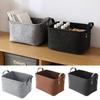 Felt Storage Basket Large Capacity Foldable Organizer with Sturdy Handles