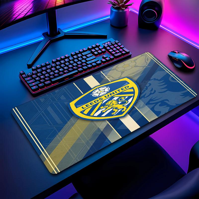 Leeds United Football Pattern Mouse Pad Non?Slip Rubber Base Gaming Mousepad For Desk Office Home