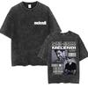 Rapper Melendi Album  Vintage Washed Merch TShirts Men Punk Hip Hop Short Sleeve T Shirt Yk Unisex Gothic Clothing Tshirt