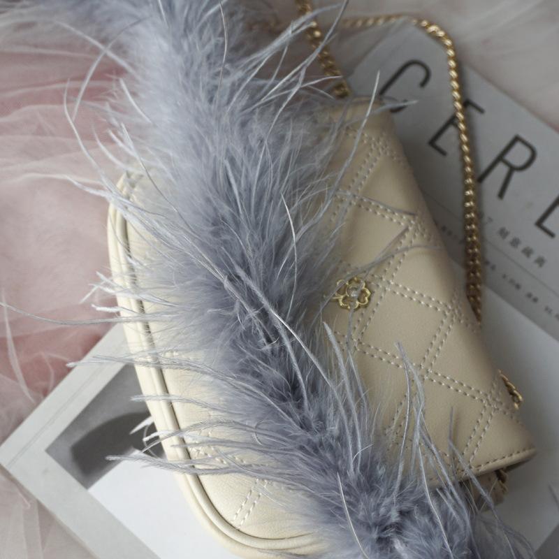 Цветные перья из страусиного меха, полоска для выступлений, танцевальная одежда, декоративный материал «сделай сам», аксессуары для одежды