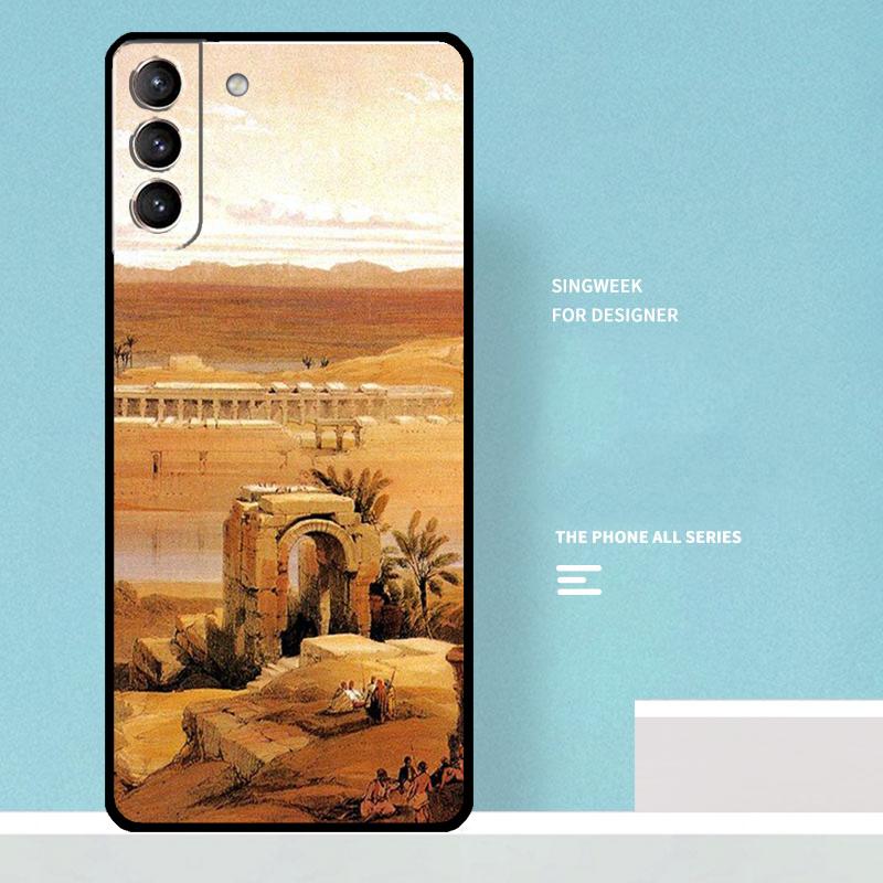 Ancient Egyptian Case For Samsung Galaxy S25 Ultra S21 S22 S23 S24 Ultra S9 S10 S20 Plus S25 FE Phone Cover