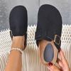 Fashion Women Slippers 2025 New Summer All-Match Sandals Baotou Slides Women Fashion Buckle Platform Slippers Women Beach Outdoor Shoes