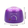 [EU Plug] 200ml Purple Wax Melting Machine + 200g Wax Beans Set, Wax Heating, Wax Hair Removal And Wax Therapy Machine