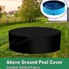 Pool Cover Dust Cover Pet Pool Cover Outdoor Round Square Bathtub Sunproof Waterproof Cover