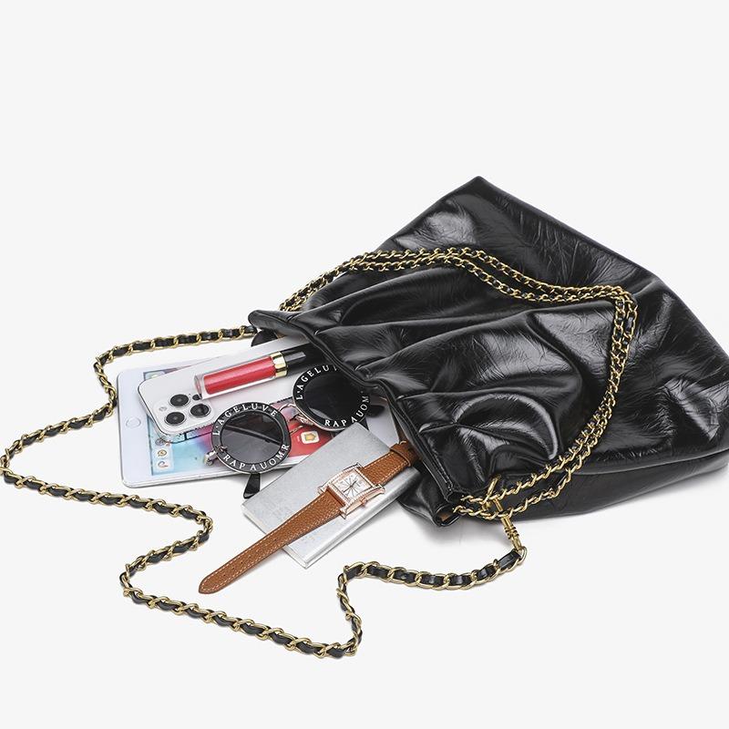 Новая женская сумка через плечо на цепочке, однотонная, универсальная, плиссированная сумка-мессенджер в форме облака, простая, высококлассная, модная