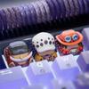 Фигурка One Piece Трафальгар Д. Закон о воде Эдвард Ньюгейт DIY Колпачок для клавиш Очаровательный Мультяшный Крест Механическая клавиатура ESC Базовый колпачок для клавиш Подарок