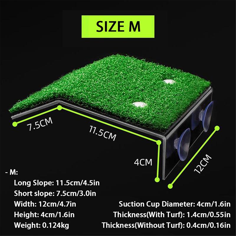 (С/М/Л) Платформа для купания черепах. Пандус для черепахи. Лестница для рептилий. Танк. Лестница для отдыха. Терраса. Имитация газона. Платформа.