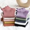 Breathable Cotton Super Thin Spring Summer Frilly Ruffle Socks Ankle Short Women's Socks Boat Socks