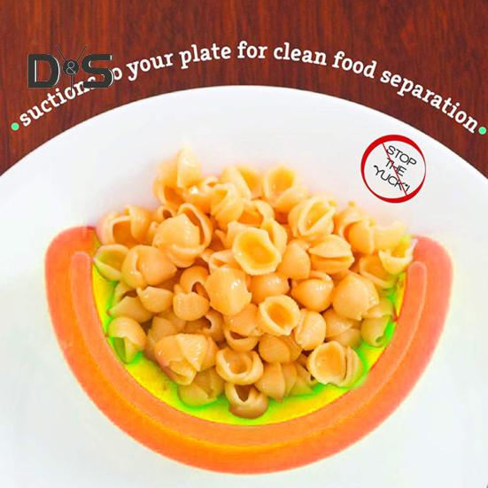 2 шт. разделитель тарелок портативный безопасный силиконовый пищевой разделитель с прочной присоской без бисфенола А аксессуар для сервировки еды