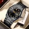 BINBOND Luminous Waterproof Durable Stainless Steel Strap Preicse Quartz Watches For Men Luxuy Auto Date Men's Watch Reloj