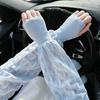 Рукава защита от солнца и УФ для велоспорта весна и лето фея версия свободные однотонные для вождения ледяные рукава свободные и удобные