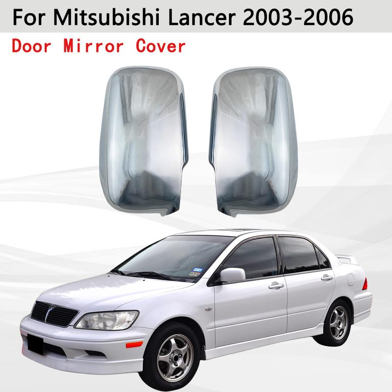 Для Mitsubishi Lancer 2003 2004 2005 2006 Гальванические накладки на зеркала заднего вида Инструменты Автоаксессуары Серебристые наклейки на зеркала заднего вида автомобиля