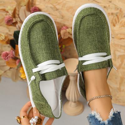 Модные женские балетки Осень Новые Повседневные Удобные Балетки для Женщин Однотонные Лоферы на Шнуровке Модная Спортивная Обувь Zapatos De Mujer