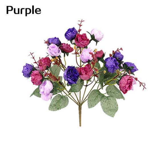 1 букет 21 головка домашний свадебный декор поддельные искусственные розы цветы цветы ADM