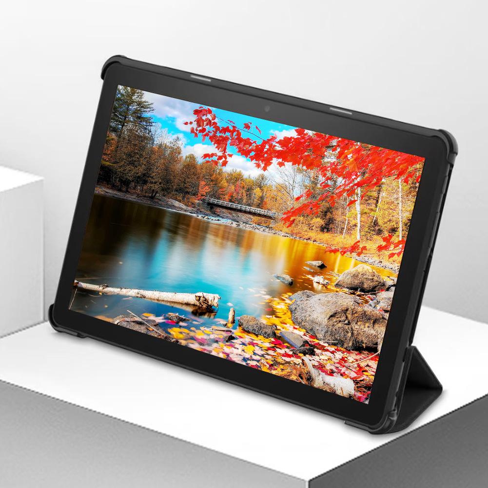 Чехол-подставка из искусственной кожи, тройной, с функцией автопробуждения/засыпания, тонкий, складной, чехол для планшета для совершенно нового планшета Kindle Fire HD 10