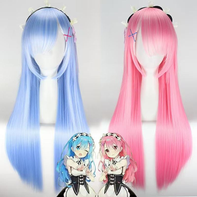 Anime Ram Rem Lolita Meid Cosplay Costume Re Life In A Different World From Zero Kara Hajimeru Isekai Seikatsu Dress Wig Suits