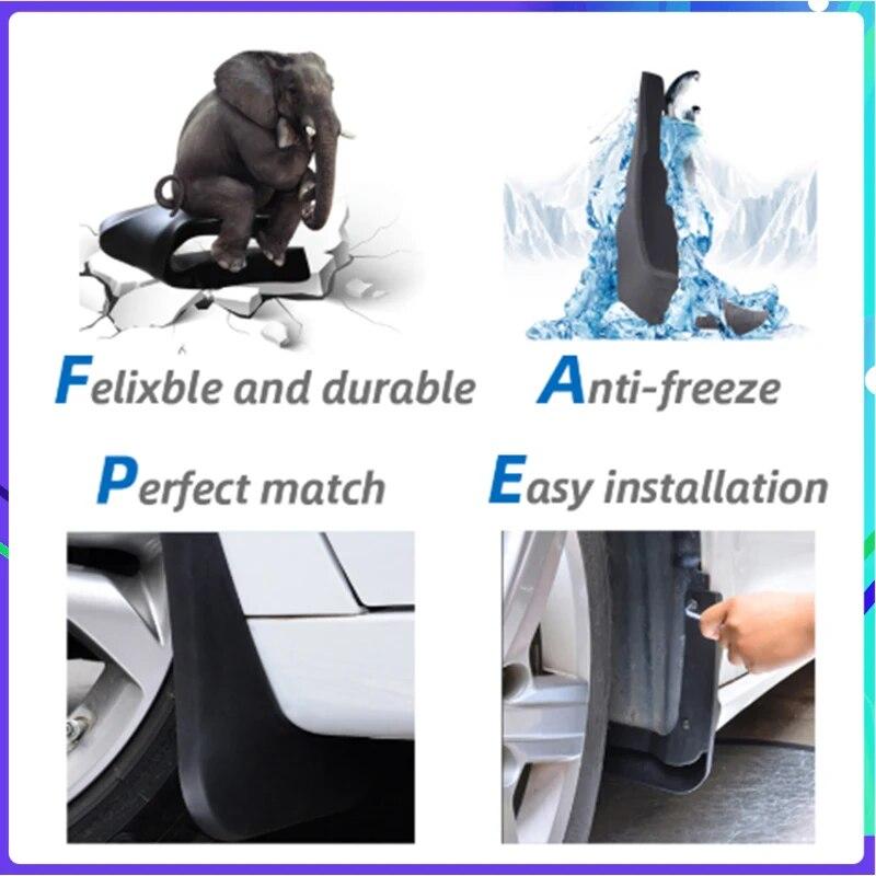 4 PCS Car Mud Flaps for Peugeot 2008 2013~ 2014 2015 2016 2017 2018 Mudguard Splash Guards Fender Mudflaps Auto Accessories