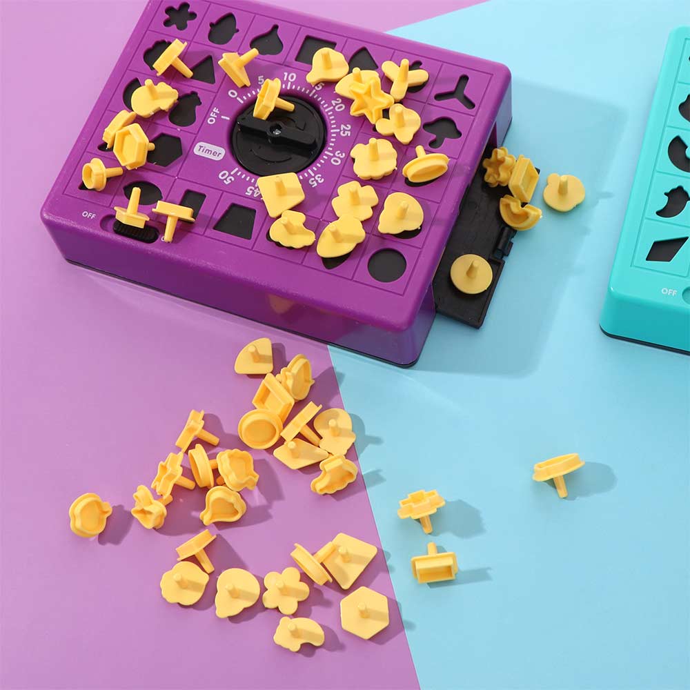 Pop Up Time-Matching Puzzle Toy Family Fun Time Board Puzzle Toy Children Adult