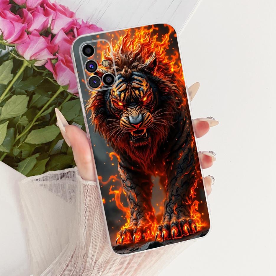 Для Samsung Galaxy M31s Чехол SM-M317F Милый Лев Модный Расписной Чехол Мягкий Силиконовый Чехол Для Samsung M31s M 31 s GalaxyM31s Сумки