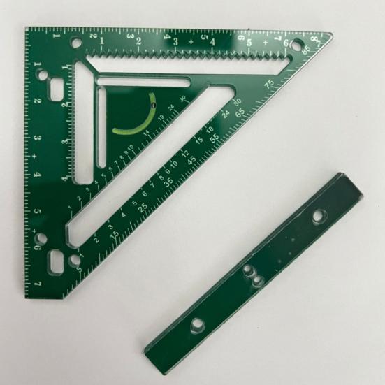 Плотницкий треугольный угольник, столярный угольник, стропильный угольник, измерительный инструмент, высокоточная треугольная линейка, транспортир