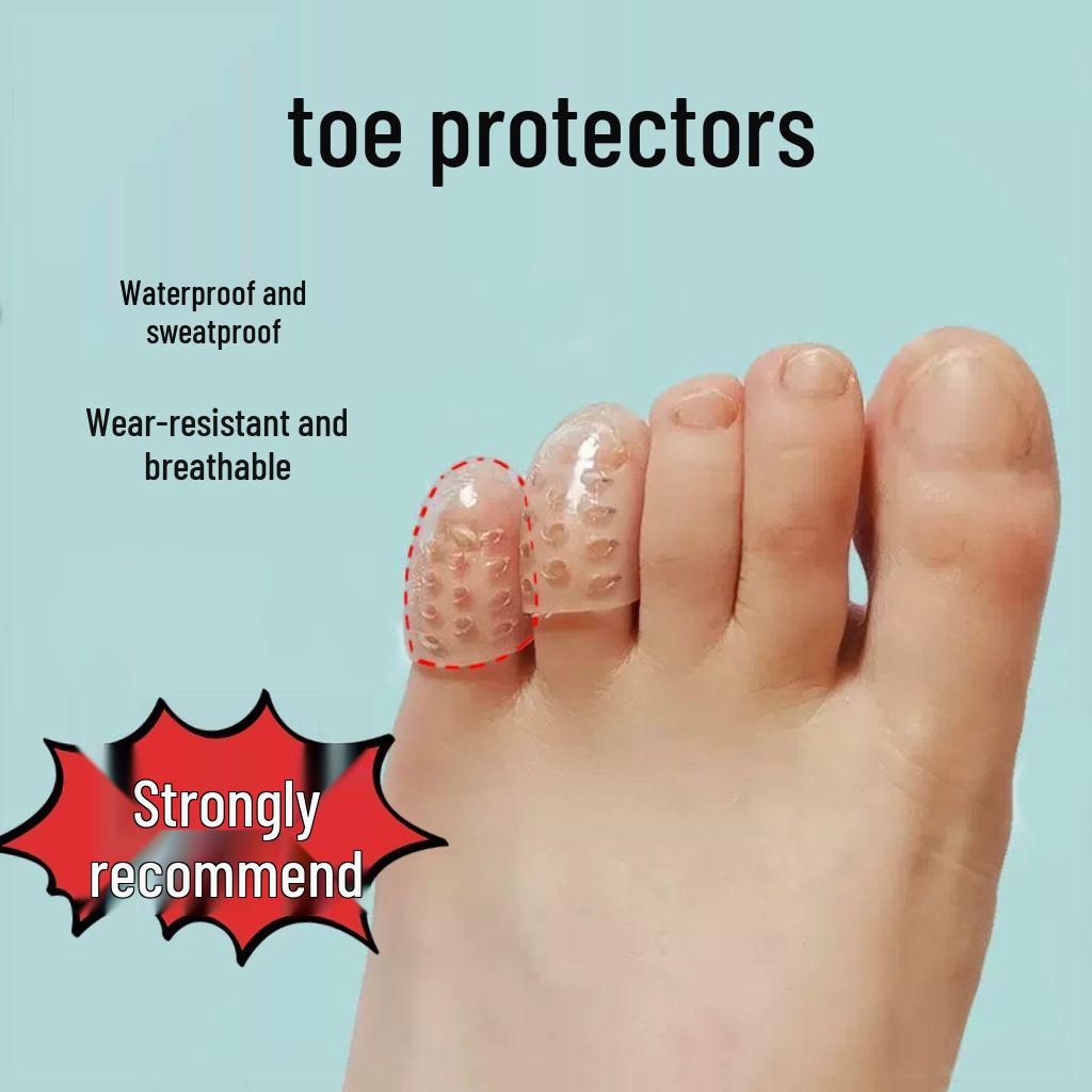 Дышащие силиконовые протекторы для пальцев ног: Предотвращает износ, смягчает мозоли и разделяет пальцы ног для комфорта в обуви.