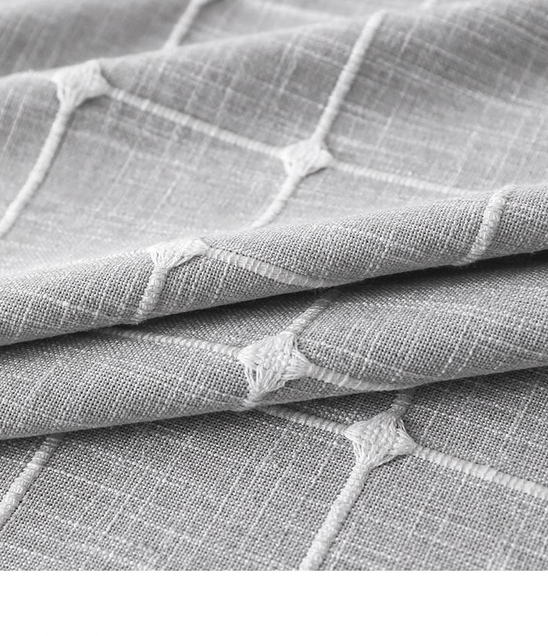 Жаккардовая клетчатая скатерть, хлопково-льняная с кисточками пыленепроницаемая крышка стола, для ужина, свадьбы, квадратный декор столешницы