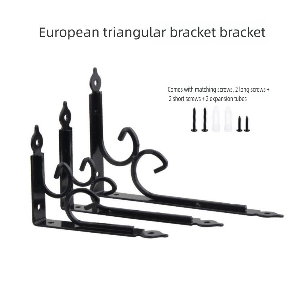 Thickened Shelf Corner Brace Black White Triangle Bracket Support  Home Improvement