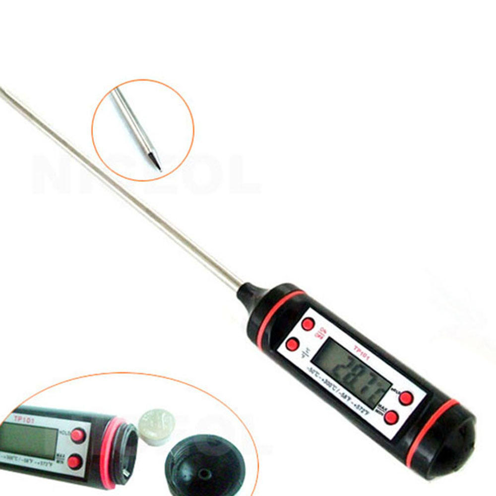 Kitchen Food Baking Digital Thermometer Electronic Probe Type Digital Display Liquid Grill Thermometer