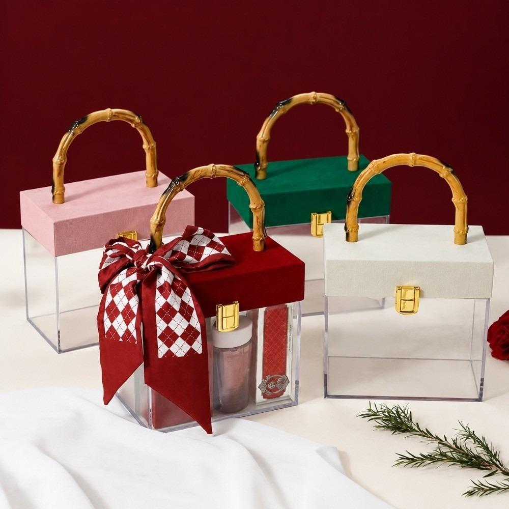Elegant Hand-Held Gift Box Retro Acrylic Gift Box Wedding Souvenirs Party Candy Packaging