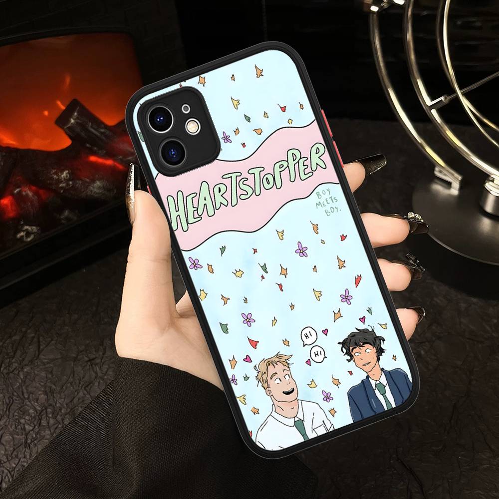 New Heartstopper Anime For IPhone 16 13 15 11 12 14 Pro Max 15 16 Plus X XS MAX Matte Phone Cover