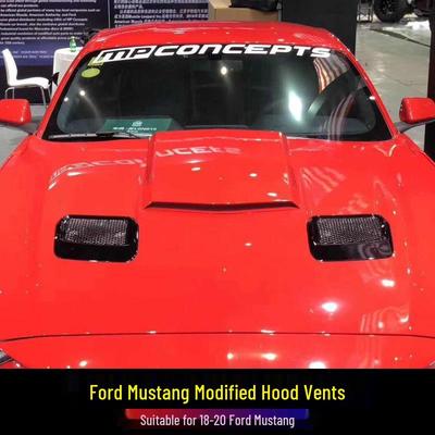 18-23 Ford Mustang Кастомные вентиляционные отверстия капота из сухого карбона, замена