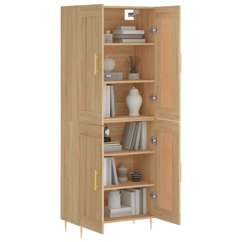 Highboard Sonoma Oak 69.5 x 34 x 180 cm Particleboard