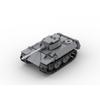 Tracked Tank Building Block Armored Vehicle Assembly Toy Model Compatible Small Particle Set