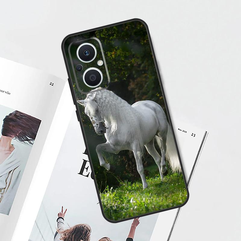 Чехол Животное Лошадь Для OPPO Find X8 X6 X9 Pro OPPO Reno 14F 11F 12F 13F 7 8 Lite 10 11 12 13 14 Pro Обложка