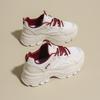 Fashion CRLAYDK Chunky Sneakers for Women Fashion Platform Mesh Casual Dad Wedge Walking Shoes Lace-Up Breathable Ladies Sports Tennis