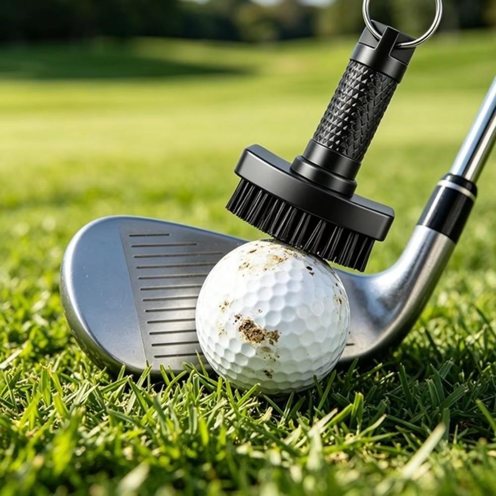 Heavy Duty Nylon Bristles Golf Club Cleaning Brush Golf Cleaning Accessory for Outdoor Golf Sports