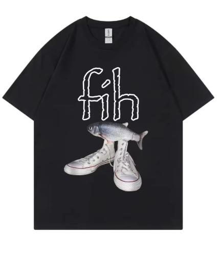 Patterned T-shirt, Summer Pure Breathable, Men's Casual Fashionable Short-sleeved, Lightweight T-shirt Moisture Wicking.