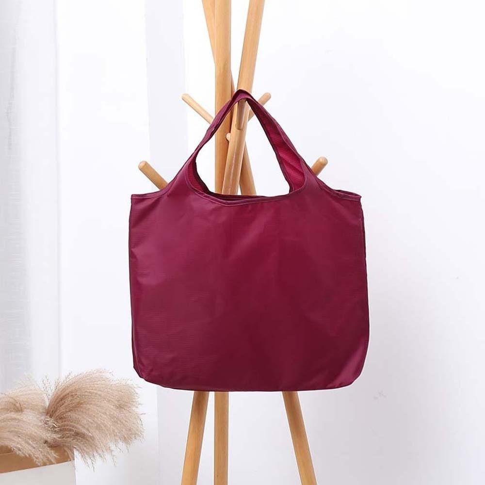 Oxford Cloth Eco-friendly Tote Bag Large Capacity Solid Color Shoulder Bag Travel