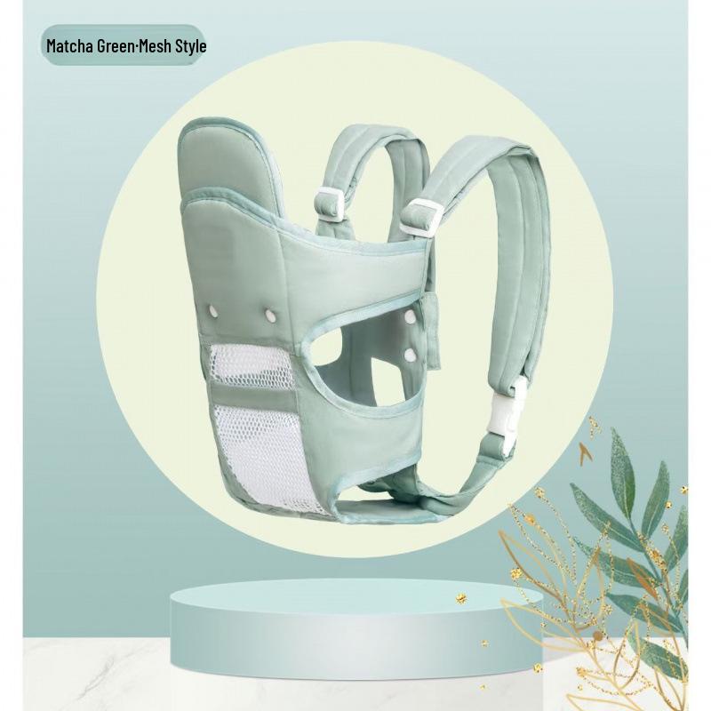 Всесезонный рюкзак-кенгуру для велопрогулок: Двойное горизонтальное и фронтальное/заднее использование, успокаивает ребенка для сна без помощи рук.