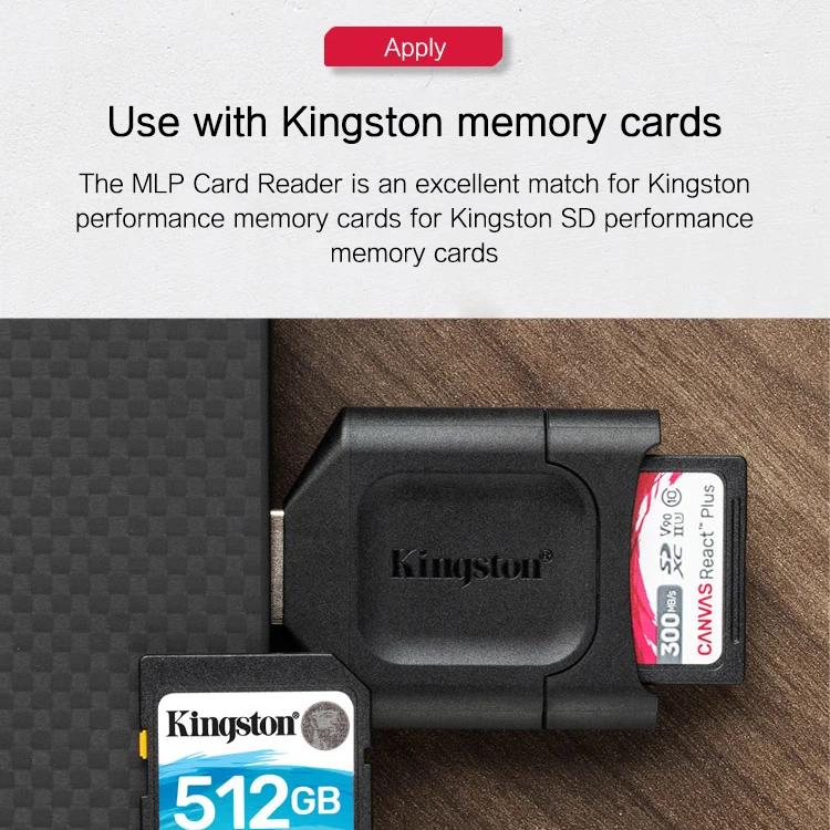 Kingston Устройство чтения карт памяти SD MLP USB 3.2 UHS-II Устройство чтения карт памяти SDHC Устройство чтения карт памяти SDXC USB-адаптер MobileLite Plus для компьютера