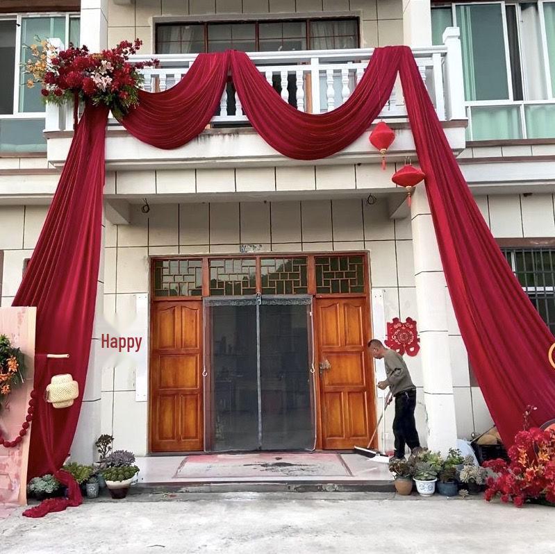 Свадебная ткань для перил лестницы для сценических и потолочных украшений