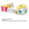 Двусторонняя рулетка с кнопкой-защелкой, мини-мягкая измерительная лента, портативная портновская швейная лента для измерения веса и тела, гибкая линейка