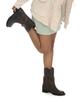 Partimento Women Wrinkled Leather Pecos Boots_Brown