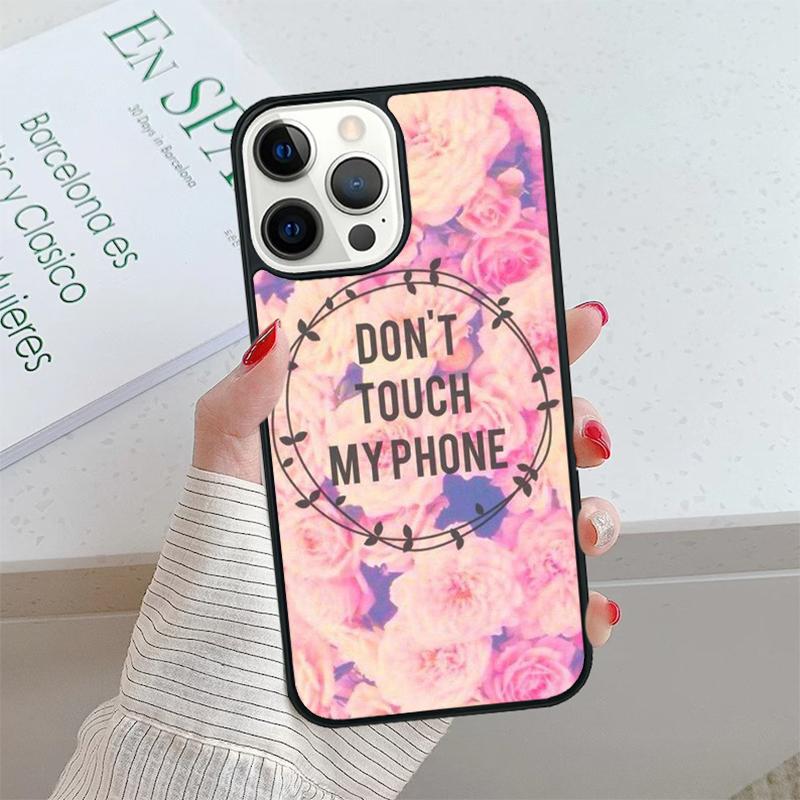 Не трогай мой телефон Чехол для телефона cover Для iPhone 17 Air 15 16 16e 14 13 Pro Max Coque 12 11 Pro Max Для Apple PLUS fundas